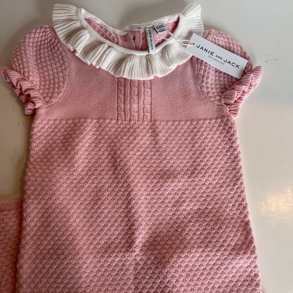 Janie and Jack Other - NWT Janie and Jack Sweet Knitted Pink Jumpsuit
